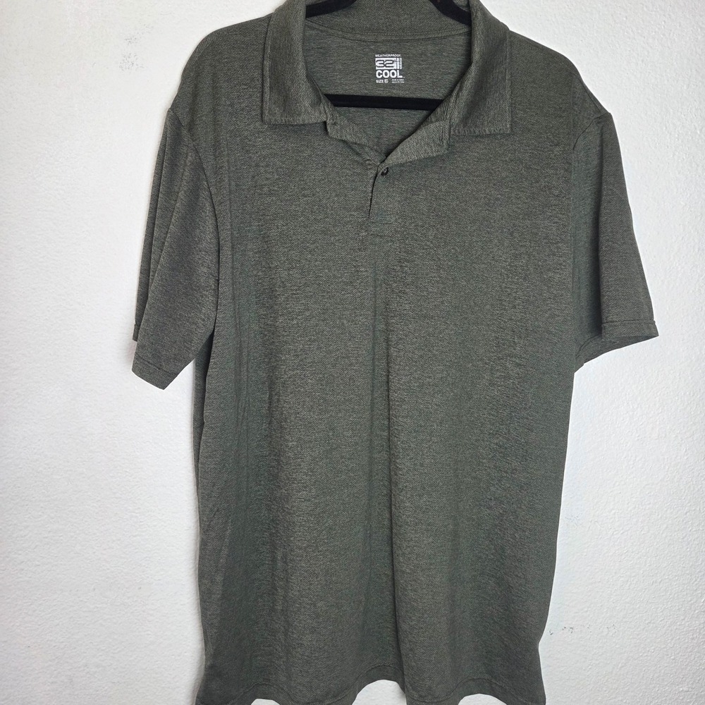 Lot 2 Mens Polo Shirts XL‎ Short Sleeve Golf Casual Work Heather Performance - Picture 3 of 5